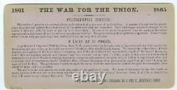 B7291 Civil War Stereoview- Repair Shop HQ Bealeton VA Post-Gettysburg Aug 1863