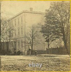 B7409 Civil War Confederate Jeff Davis Mansion Richmond VA Brady Stereoview