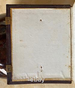 BEAUTIFUL! CIVIL WAR ERA LEATHER PHOTOGRAPH ALBUM FOR 50 CDV's or TINTYPES c1863