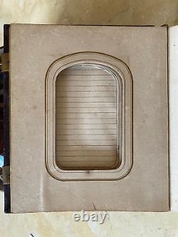 BEAUTIFUL! CIVIL WAR ERA LEATHER PHOTOGRAPH ALBUM FOR 50 CDV's or TINTYPES c1863