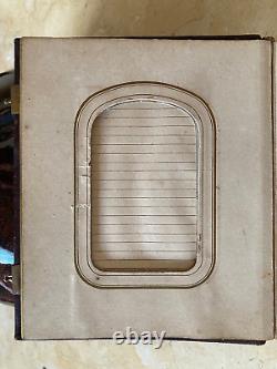 BEAUTIFUL! CIVIL WAR ERA LEATHER PHOTOGRAPH ALBUM FOR 50 CDV's or TINTYPES c1863