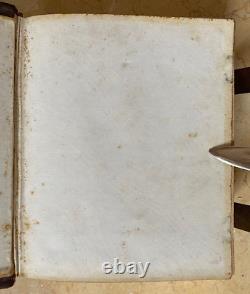 BEAUTIFUL! CIVIL WAR ERA LEATHER PHOTOGRAPH ALBUM FOR 50 CDV's or TINTYPES c1863