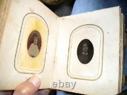 Beautiful- CIVIL War Period- Photographic Cdv-album. With-40-tintype Photos