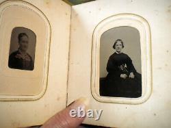 Beautiful- CIVIL War Period- Photographic Cdv-album. With-40-tintype Photos