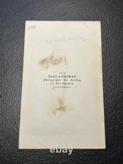 Black Photographers J. P. Ball & Thomas CDV Photo Of CIVIL War Soldier