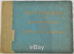 Book, War Photographs Taken on the Battlefields During the Civil War, 1907