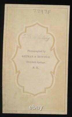 Boy in Unusual Tinted Costume Richfield Springs NY CiviL War Era 1860s CDV Photo