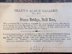 Brady No. 310 Civil War Stone Bridge Bull Run CDV Image