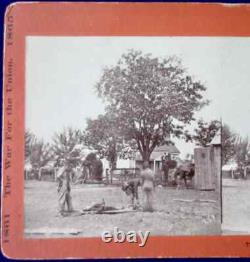 Bringing In The Wounded Stereoview by O'Sullivan, May of 1864