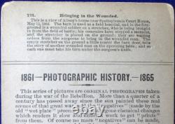 Bringing In The Wounded Stereoview by O'Sullivan, May of 1864