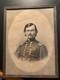 C1860s Antique Civil War Era Photo German Am Gen Franz Sigel Bull Run Framed