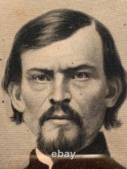 C1860s Antique Civil War Era Photo German Am Gen Franz Sigel Bull Run framed