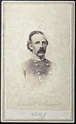 C1863 Original Carte De Visite Confederate General Edward Thomas CIVIL War CDV