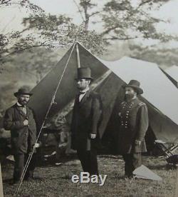 C1900 Abraham Lincoln Antietam Mathew Brady CIVIL War Photo Pinkerton Union Gar