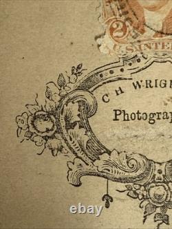 CDV Abraham Lincoln 1862 Stamp C. H. Wright Authentic Original Rare