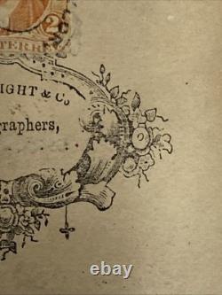 CDV Abraham Lincoln 1862 Stamp C. H. Wright Authentic Original Rare