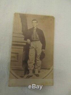 CDV CIVIL War Soldier Zouave ID Ed Soldiers Name & Unit Rare