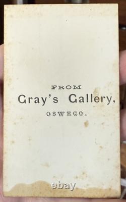 CDV Civil War Col. Edwin Rose, 81st New York Infantry, Gray's Gallery, Oswego NY