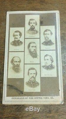 CDV Civil War Confederate Generals Of The South General Forrest, General Hood