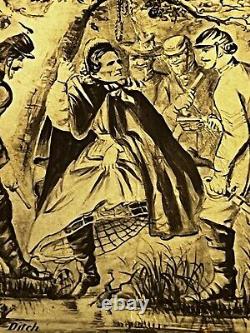 CDV Civil War Jefferson Davis in Woman's Clothes Last Ditch 1865 John Holyland