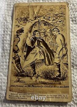 CDV Civil War Jefferson Davis in Woman's Clothes Last Ditch 1865 John Holyland