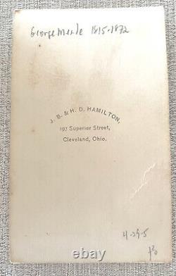 CDV General George G Meade Victor Gettysburg Civil War J Hamilton Cleveland OH