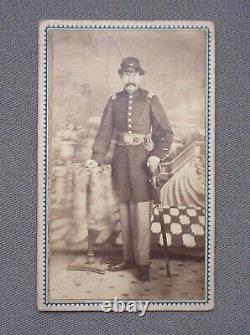 CDV Jerome Washburn, Co. C, 38th MASS Vols Civil War Era