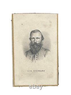 CDV Of Confederate Cavalry General JEB Stuart From Engraving