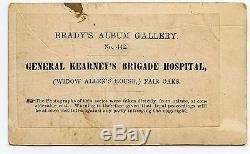 CDV Photograph CIVIL War General Kearny's Brigade Hospital Battle 7 Pines
