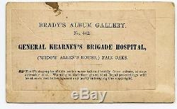 CDV Photograph CIVIL War General Kearny's Brigade Hospital Battle 7 Pines