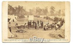 CDV Photograph CIVIL War Headquarters Winfield Scott Peninsula Campaign 1862