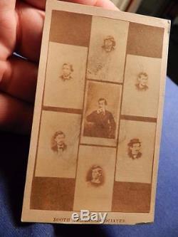 CDV Photo CIVIL War Era John Wilkes Booth Lincoln Assassin And His Conspirators