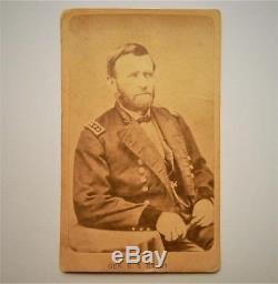 CDV Photo of Civil War General & President Ulysses S. Grant by Ward & Son Boston