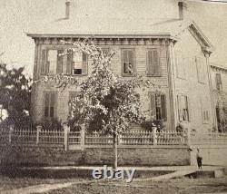 CDV Photograph President Abraham Lincoln Home 1861 A. C. Townsend Springfield IL