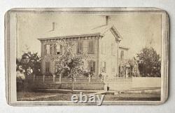 CDV Photograph President Abraham Lincoln Home 1861 A. C. Townsend Springfield IL