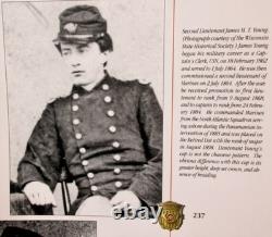 CDV USMC Officers Seated One Identified as 2nd Lt. Young