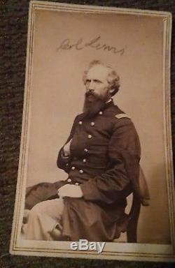 CDV Union Civil War Colonel GW Lewis, 3rd New York Cavalry