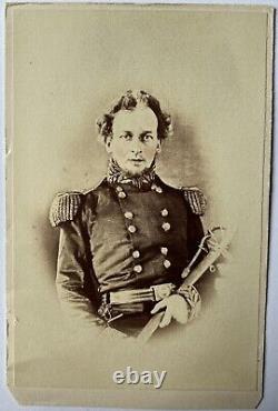 CDV from Daguerreotype of Unknown Mexican War Brig. Gen. In M-1832 Dress Uniform