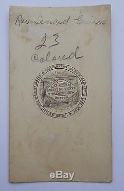 CDV of Rev L Grimes Slavery Abolitionist Underground Railroad Operator Civil War