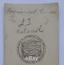 CDV of Rev L Grimes Slavery Abolitionist Underground Railroad Operator Civil War