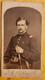Cdv Of Union Capt John Q Dickinson, 7th Vermont Inf With Sword - Rare Image
