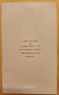 CDV of Union Lt Asa Stebbins 44th Mass. Inf, Silsbee/Case BM Later Tombstone AZ