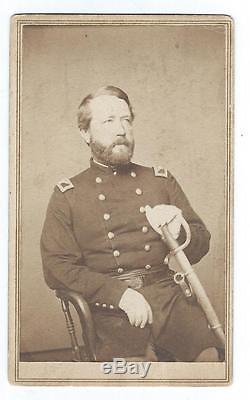CDV photo of Civil War Colonel George B. Dandy, 100th New York Infantry BBG