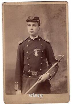 CIRCA 1860s CABINET CARD IDENTIFIED CIVIL WAR CAPTAIN DR. BRAGDON BOSTON MASS