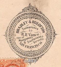 CIRCA 1860s CDV BRADLYE RULOFSON 2C WASHINGTON CIVIL WAR TAX STAMP SIBLINGS