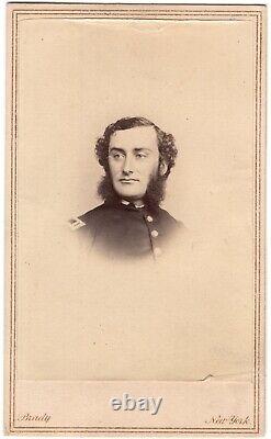 CIRCA 1860s CDV RARE MATTHEW BRADY IDENTIFIED CIVIL WAR QUARTERMASTER IN UNIFORM
