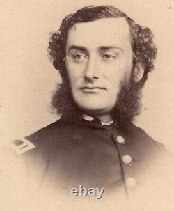CIRCA 1860s CDV RARE MATTHEW BRADY IDENTIFIED CIVIL WAR QUARTERMASTER IN UNIFORM