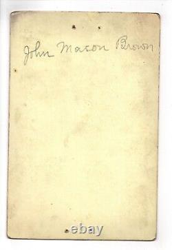 CIRCA 1870s CABINET CARD JOHN MASON BROWN CIVIL WAR SOLDIER KENTUCKY POLITICIAN