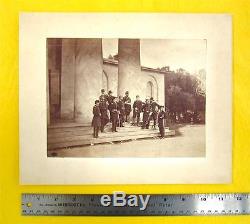 CIVIL War Albumen - Samuel P. Heintzelman & Staff - Arlington House / Cemetery