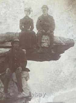 CIVIL WAR BLK AMERICAN+FAMILY at UMBRELLA ROCK OVLK'N BATTLE of WAUNATCHIE PHOTO